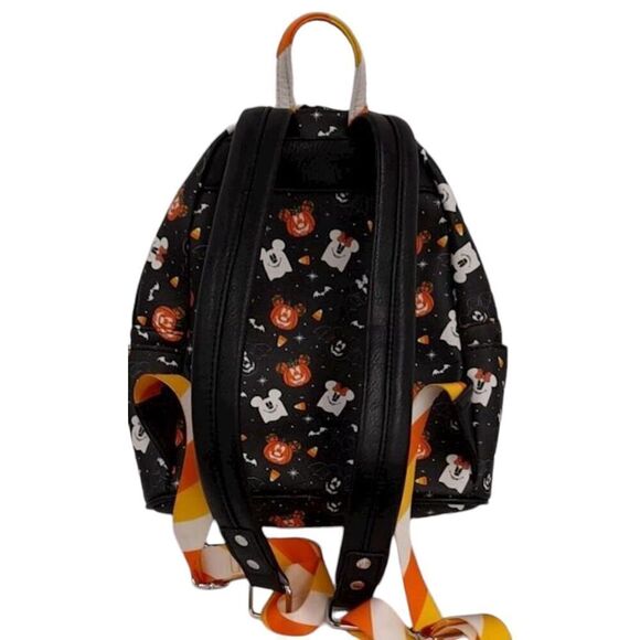 Loungefly Disney Mickey and Minnie Spooky Mice Adult Womens Double Strap Shoulde - Picture 2 of 5